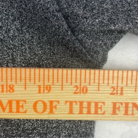 Pink Victorias Secret Sweater Womens Small Silver Sparkle Hooded Pullover - Picture 7 of 10